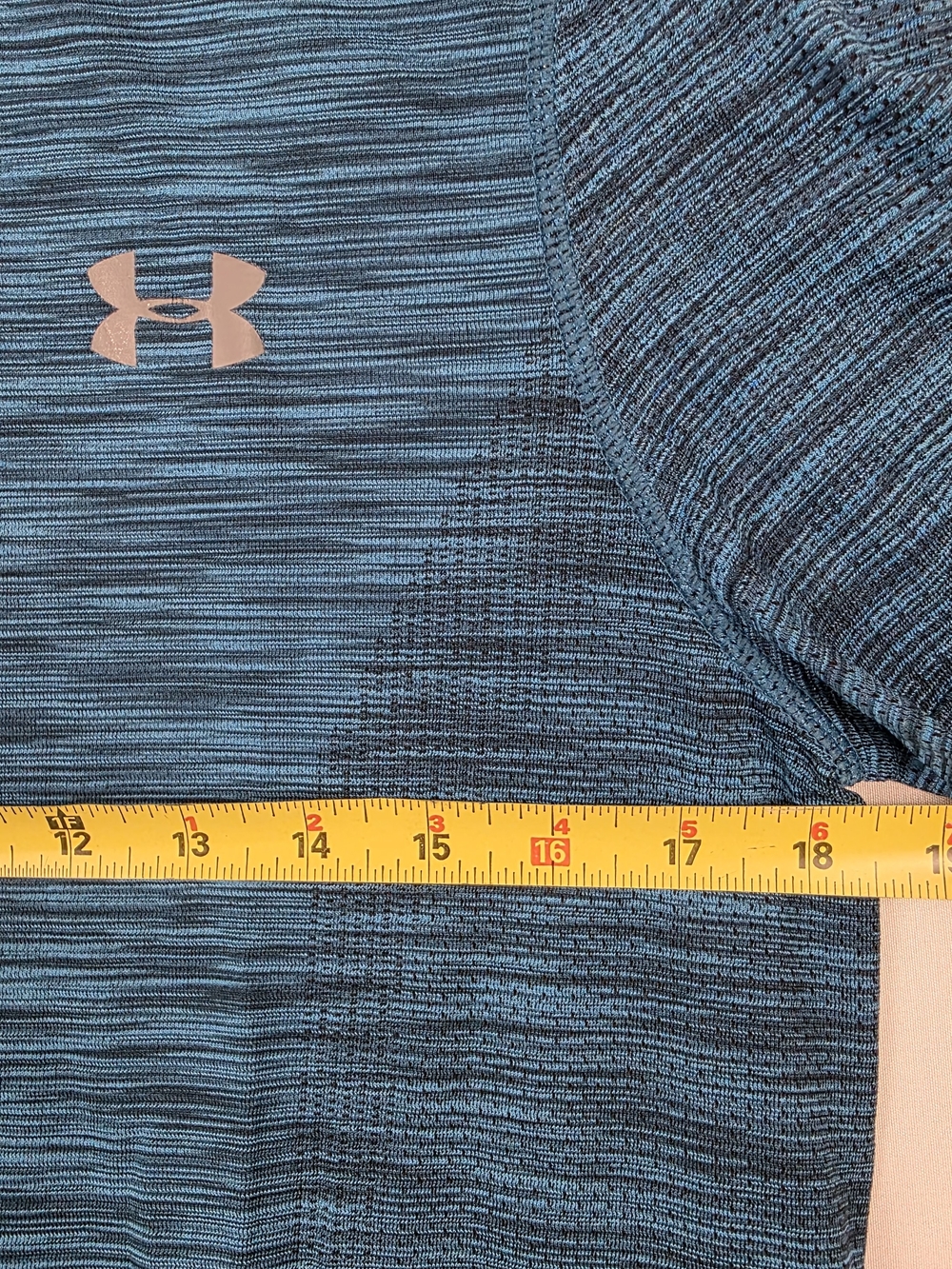 Under Armour Womens Shortsleeve Heatgear Teal Black Workout Shirt Size Medium - Picture 12 of 14